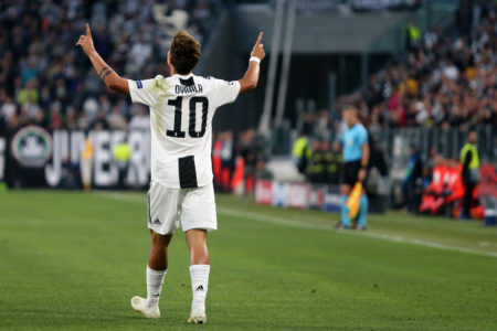 Juventus-Young Boys - Champions League 2018/19 - Gruppo H - Nella foto: Paulo Dybala esulta dopo il gol  - Juventus
