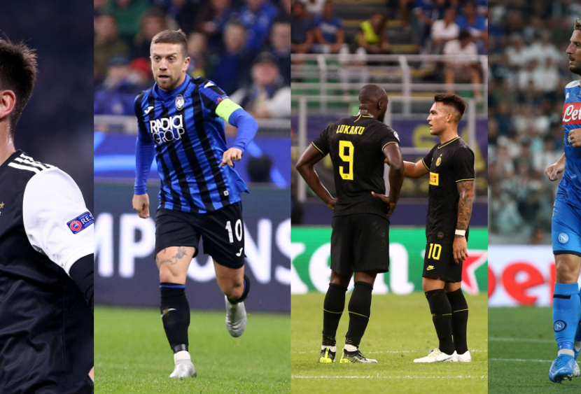Champions League: Dea, Inter e Napoli fanno le big, Juve passa da prima