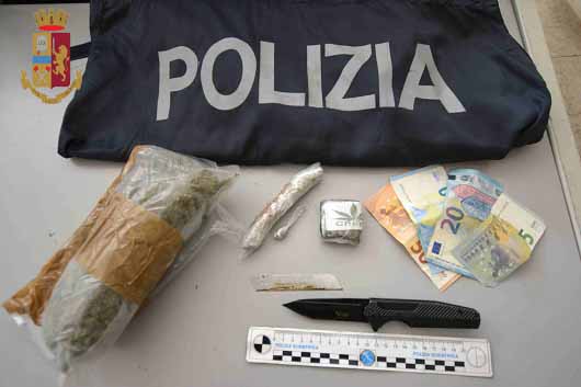 Marsala: la Polizia di Stato arresta un giovane con 1 Kilo e 200 grammi di cocaina