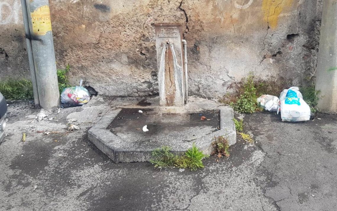 Catania, il consigliere Zingale segnala lo stato delle fontane di San Giovanni Galermo