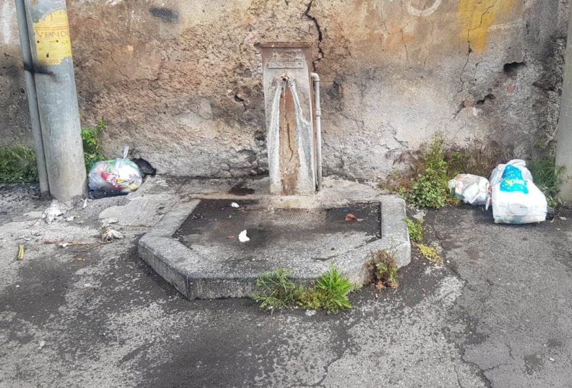 Catania, il consigliere Zingale segnala lo stato delle fontane di San Giovanni Galermo