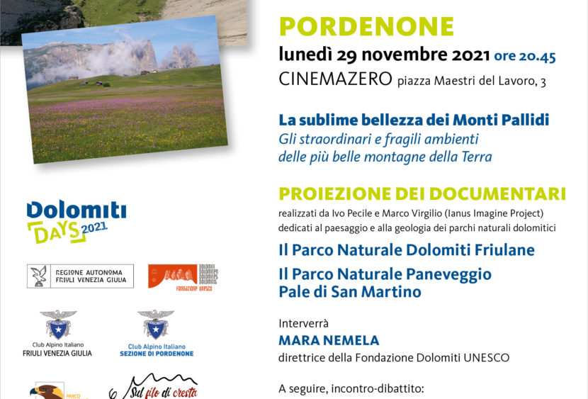 A Cinemazero una serata dedicata ai documentari sulle Dolomiti UNESCO
