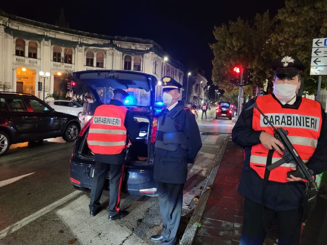 Messina: controlli straordinari dei carabinieri durante il week-end di Halloween