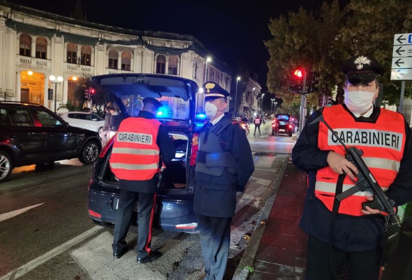 Messina: controlli straordinari dei carabinieri durante il week-end di Halloween