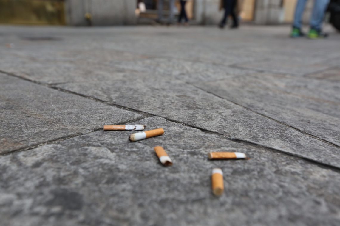 Plastic Free combatte la presenza delle cicche di sigarette
