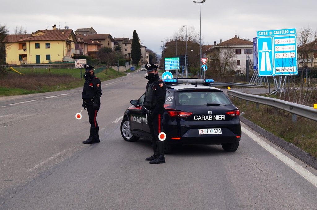 Città di Castello: controlli di sicurezza stradale da parte dei Carabinieri