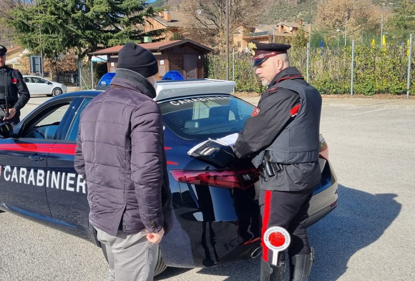 Gubbio, attività di controllo del territorio svolta dai Carabinieri