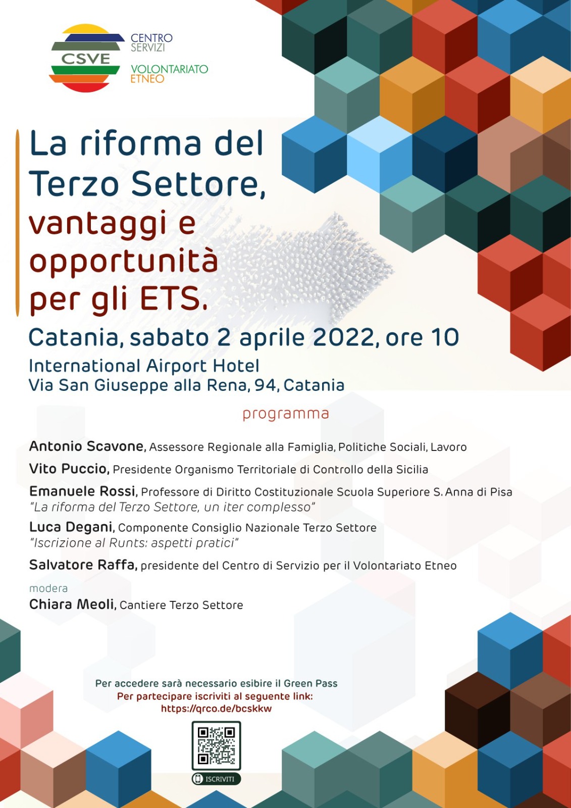 Convegno a Catania: “La riforma del Terzo Settore, vantaggi ed opportunità per gli ETS”