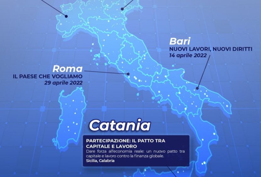 Oggi evento Ugl a Catania: “Partecipazione: il patto tra capitale e lavoro”