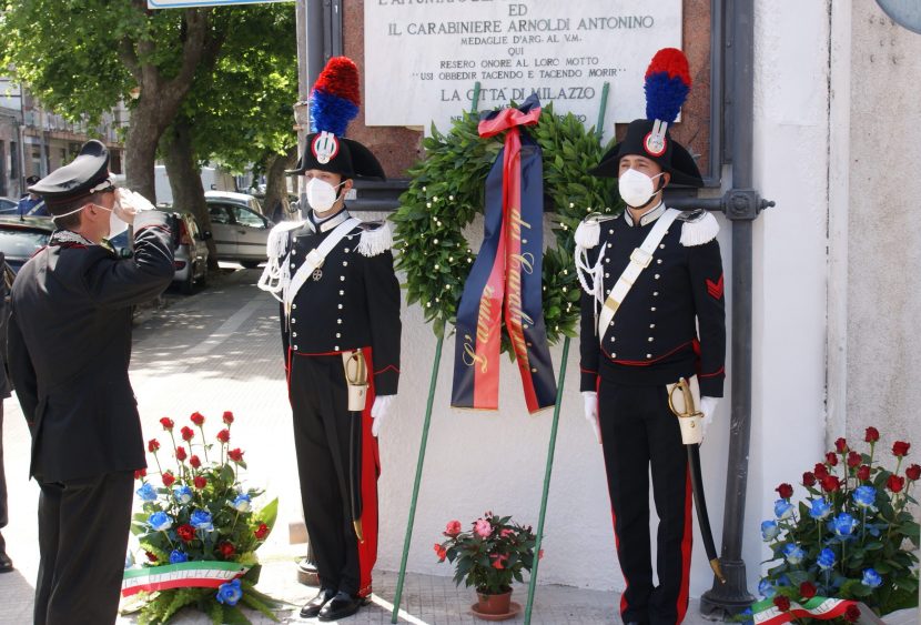 Milazzo (ME): Commemorazione del 50° anniversario dalla morte dell’Appuntato M.A.V.M. Antonino PIRRONE e del Carabiniere M.A.V.M. Antonio ARNOLDI