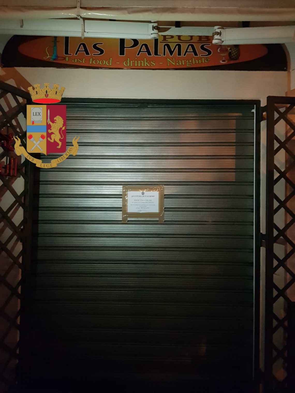 Palermo: il Questore della Provincia di Palermo sospende, per trenta giorni, l’attività di un pub dove erano nati disordini e tafferugli, spostatisi su strada all’esterno del locale