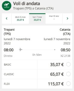 Tratta Trapani-Catania