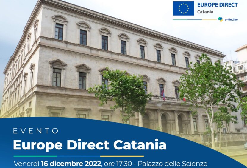e-Medine è Europe Direct Catania: evento di lancio il 16 dicembre 2022