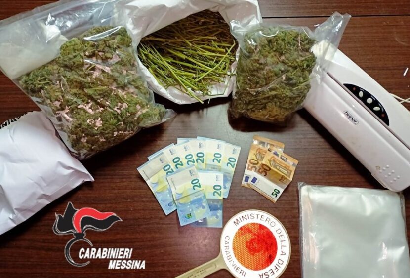 Messina: Essicca droga in mansarda, sorpreso dai Carabinieri con tre chili di marijuana.