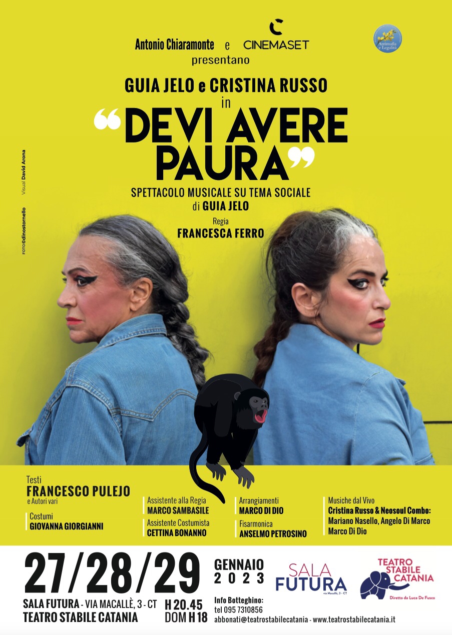 Catania, dal 27 al 29 gennaio al Teatro Stabile “Devi avere paura” di Guia Jelo