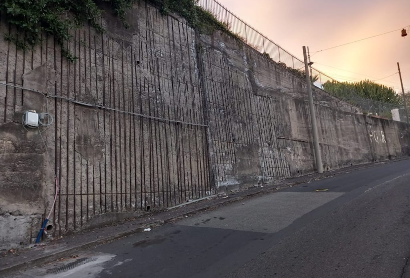Acireale: muro pericolante nel sottopasso di Santa Caterina, Cannavò: “Si intervenga prima della tragedia”  