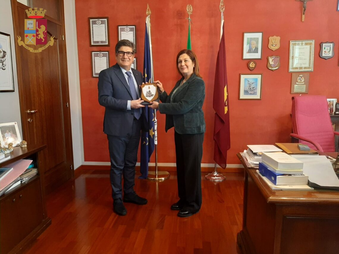 Questura di Ragusa: Visita del Presidente Lega Nazionale  Dilettanti Sicilia