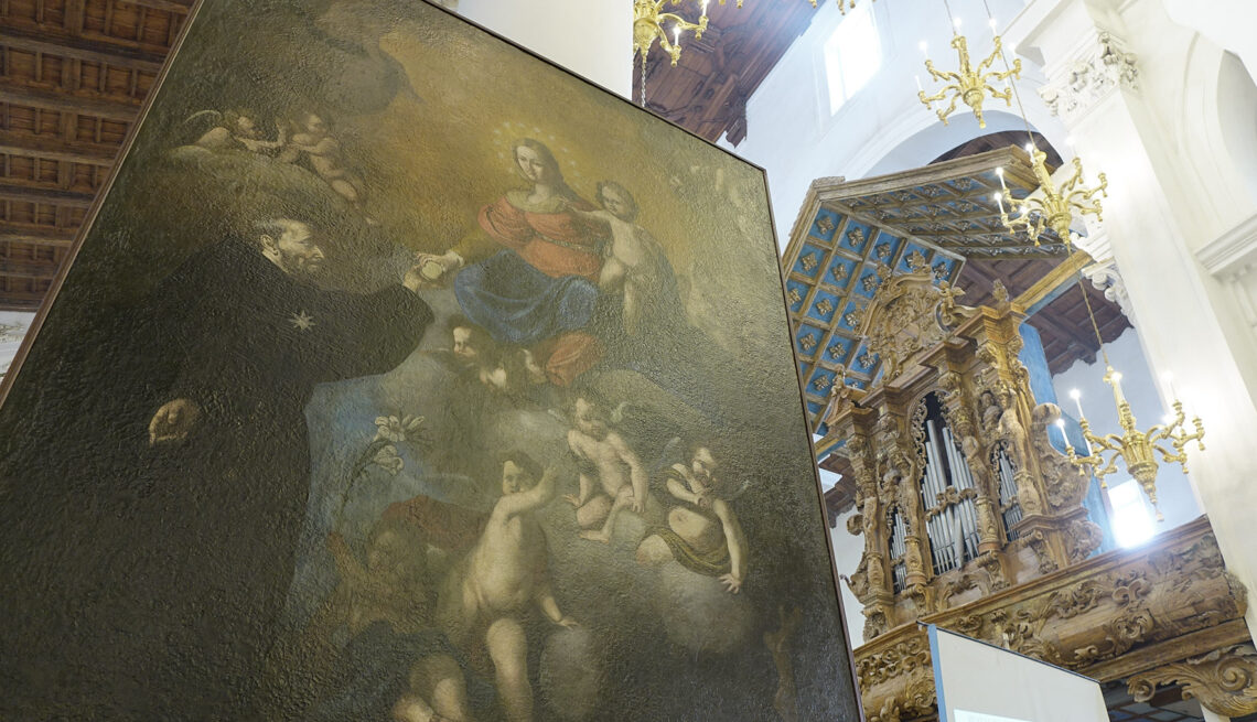 Trapani, restaurata la tela di San Nicolò da Tolentino