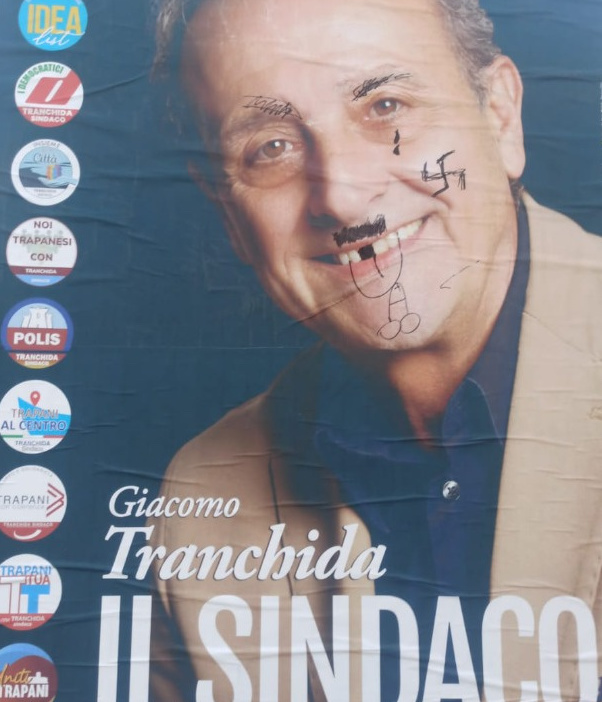 Amministrative Trapani: vandalizzati manifesti di Giacomo Tranchida