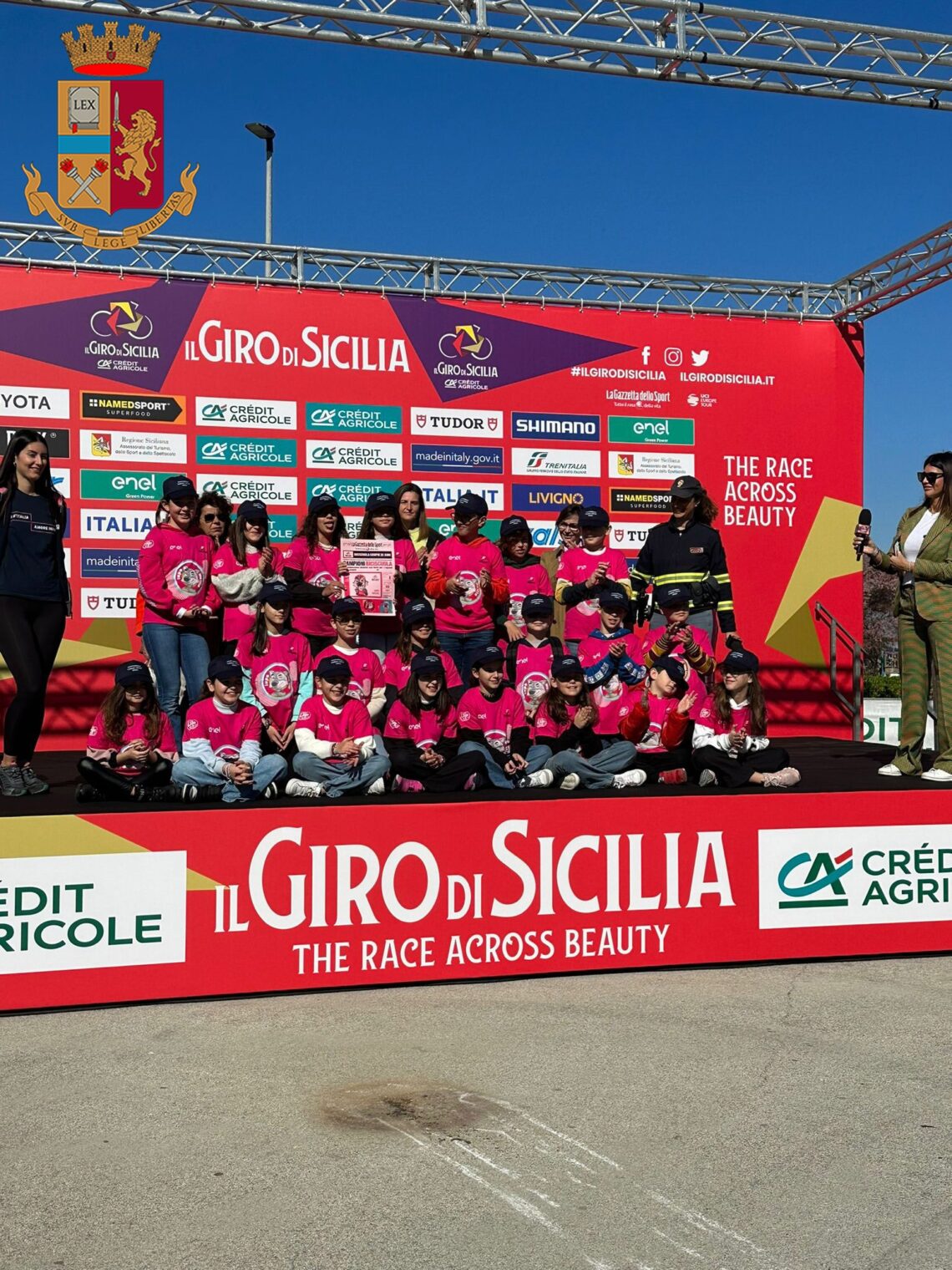 Stand di “Biciscuola” alle tappe del Giro di Sicilia: momenti di formazioni per classi della Scuola Primaria