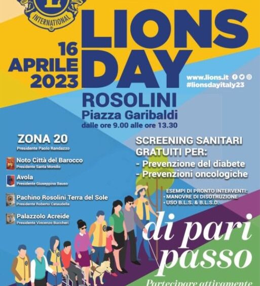 Convegni, screening gratuiti e tante altre attività previste per il Lions Day 2023