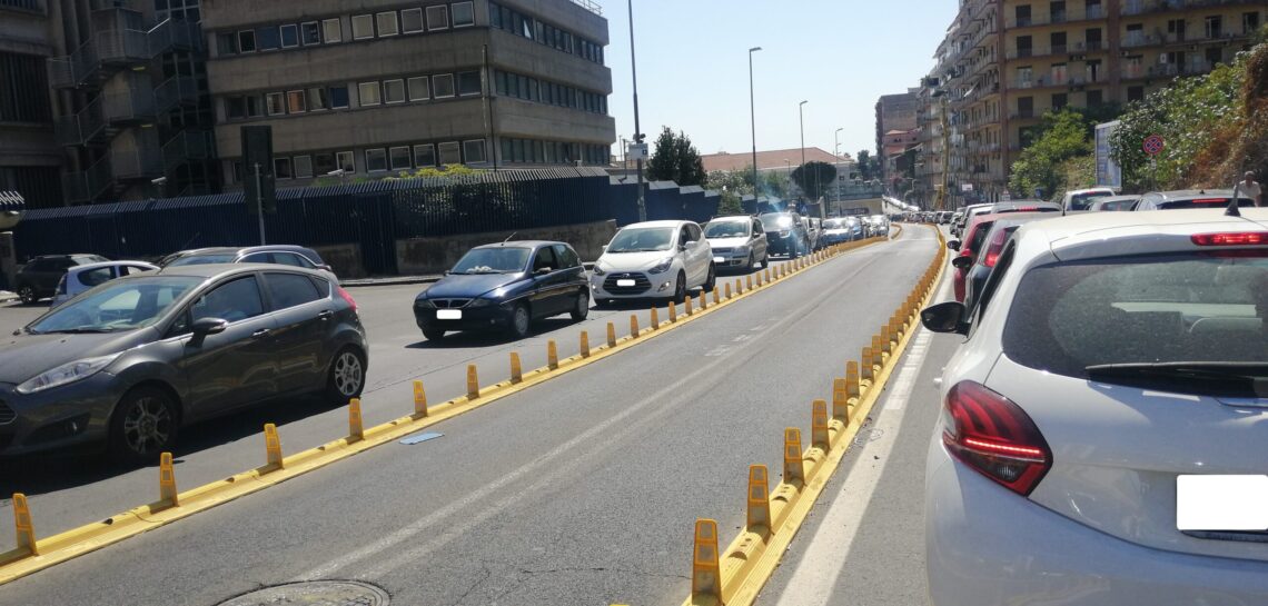 Rischio incidenti e traffico a Catania