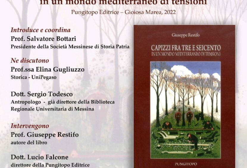 Messina, Università: il 5 maggio presentazione di un libro sulla storia di Capizzi