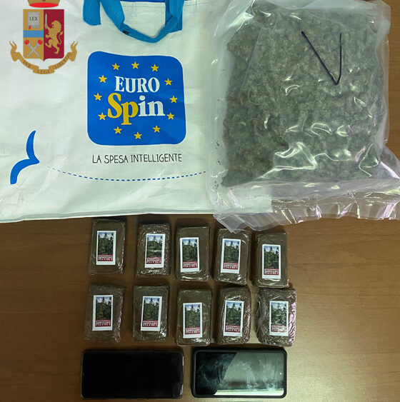 Nardò – La polizia di stato arresta un corriere per possesso e spaccio di stupefacenti
