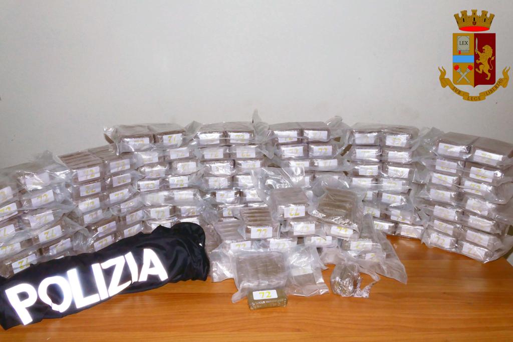 VITTORIA – La Polizia di Stato arresta due pregiudicati e sequestra 55 chili di droga