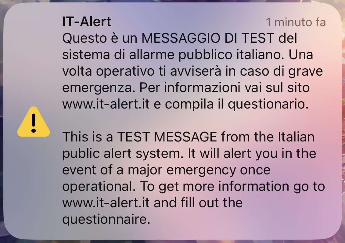 IT-Alert, cosa ha fatto squillare tutti i cellulari in Sicilia?
