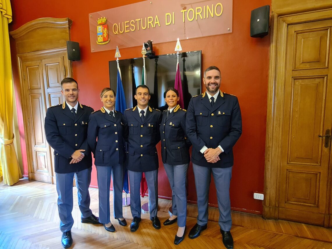 Torino: 5 nuovi funzionari della Polizia di Stato alla Questura