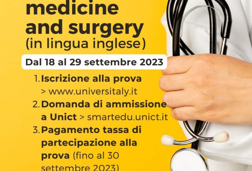Unict, al via il nuovo corso di laurea in “Medicine and Surgery”