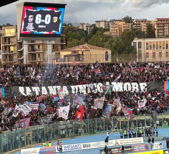 Catania, domenica da incorniciare: Giugliano travolto 6-0 e “Massimino” in festa